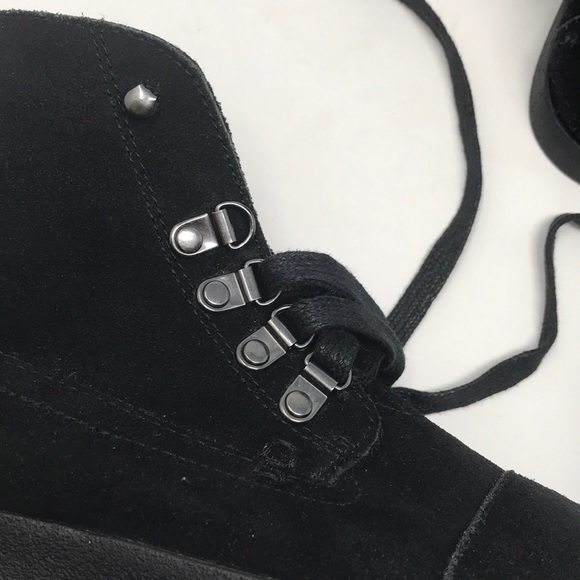 TOMS W 8 suede chukka style lace up high top black - Picture 4 of 9